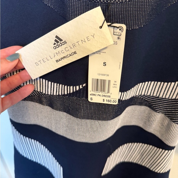 Adidas Stella McCartney Navy and White Barricade Dress - Picture 2 of 3